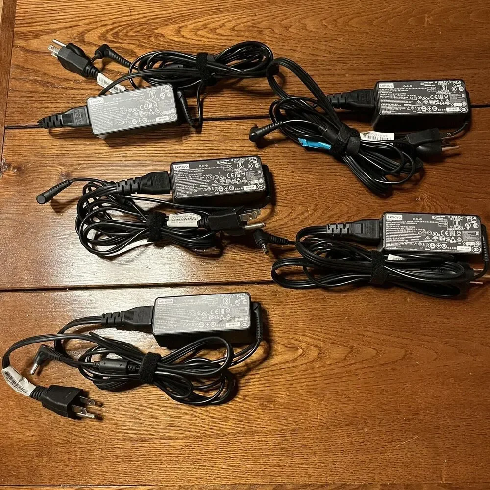 LOT 5 Lenovo Power Adapter AC Charger for N21 Chromebook OEM ADLX45NCC3A